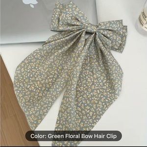 Floral Large Size Bow Shape Hair Accessories Elegant Hairclip Bowknot